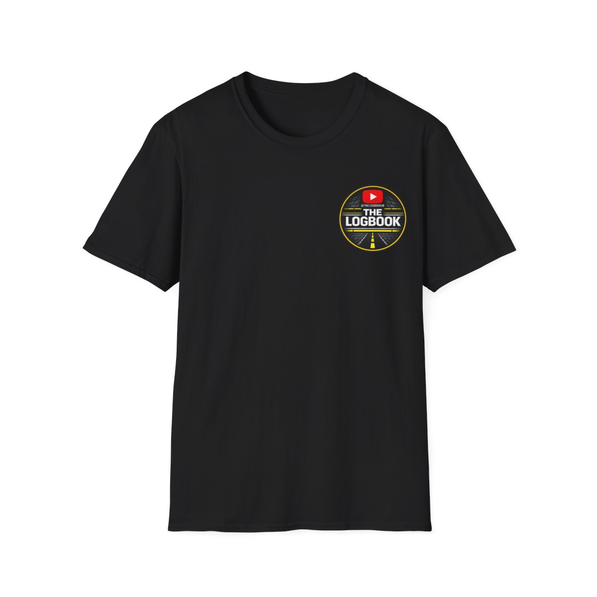 Black T-Shirt Front & Back Logbook Logo photo 3