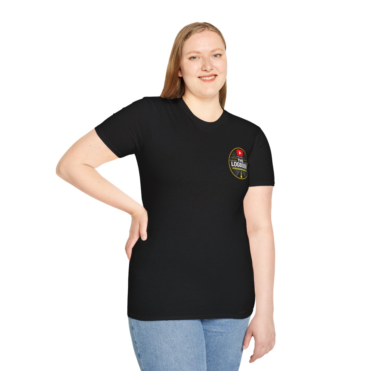 Black T-Shirt Front & Back Logbook Logo photo 7