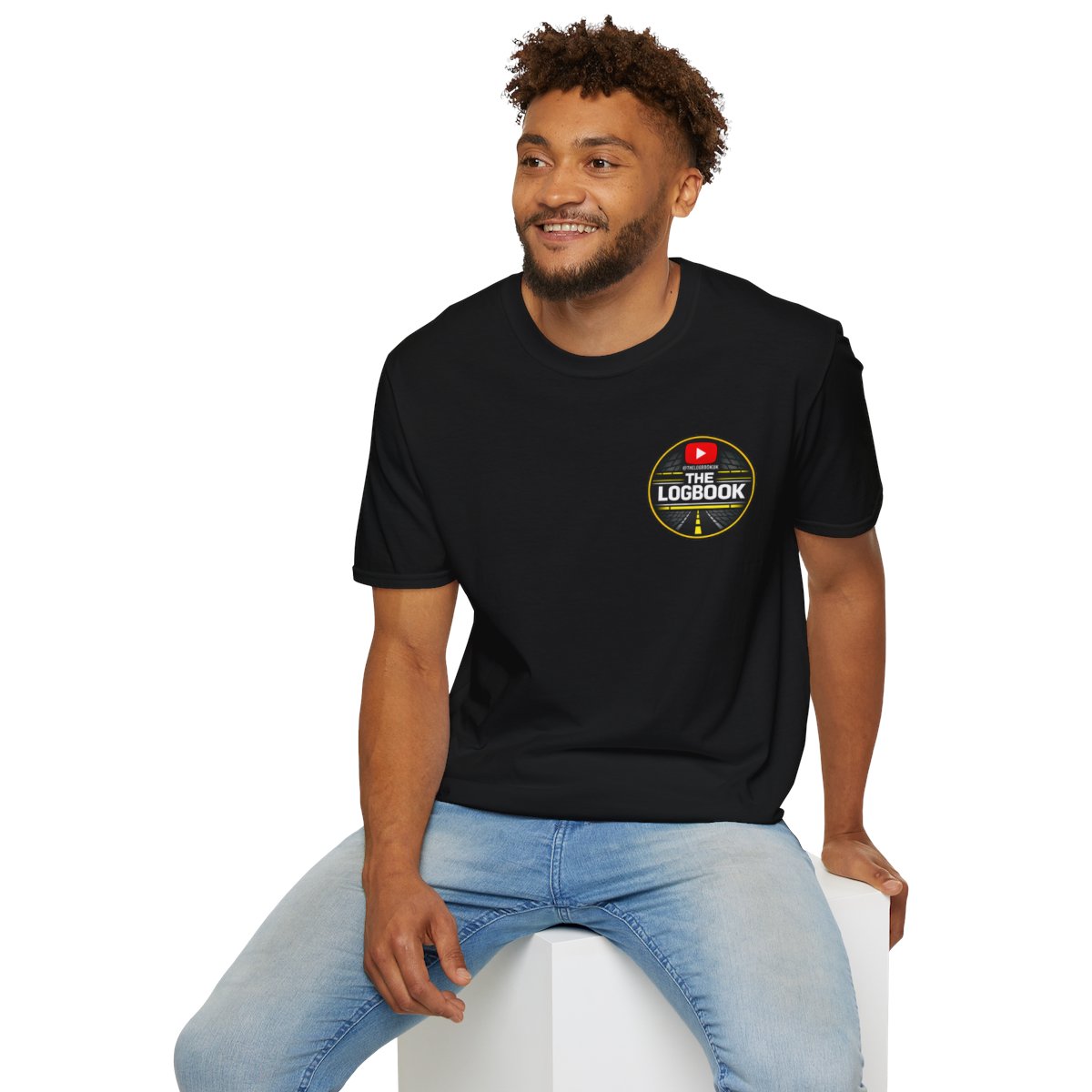 Black T-Shirt Front & Back Logbook Logo photo 14